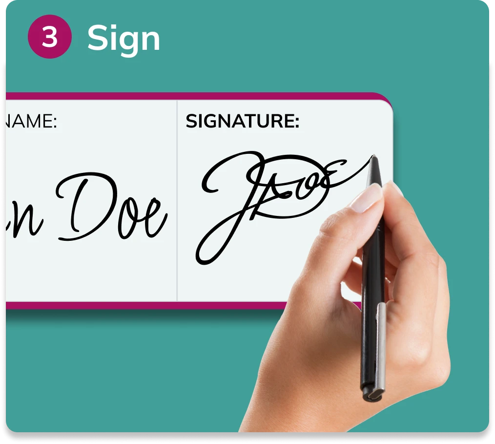 Electronic signature and printer