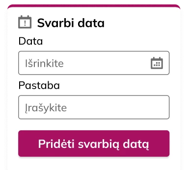 Dokumentu valdymo sistema ir svarbi data