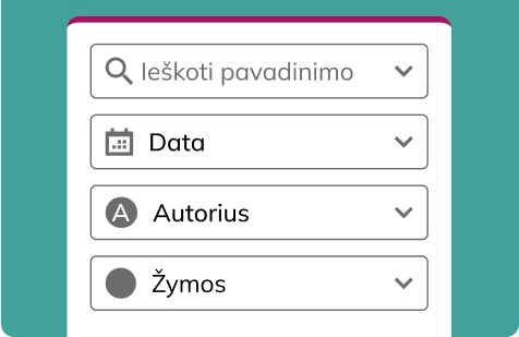 Dokumentų filtravimas DVS