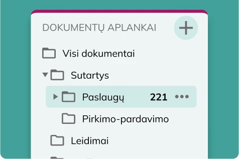 Dokumentų filtravimas DVS