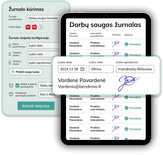 Elektroniniai žurnalai, darbų saugos žurnalai 