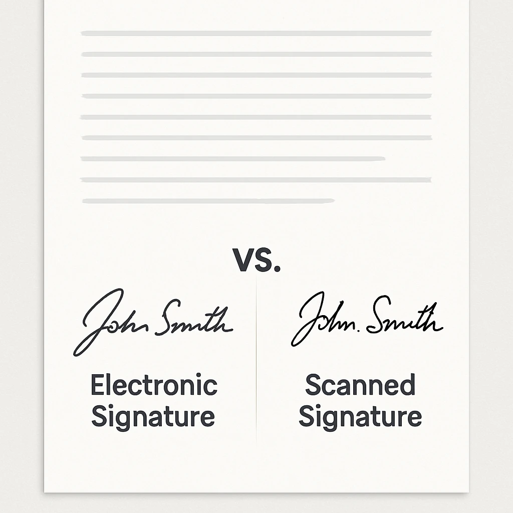 E-Signature vs. Scanned Signature. What’s the Difference and Which Is Legally Valid?