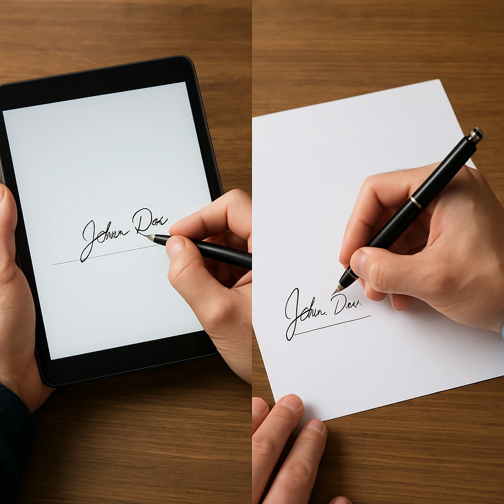Why Electronic Signatures on Tablets Outshine Paper-Based Signatures