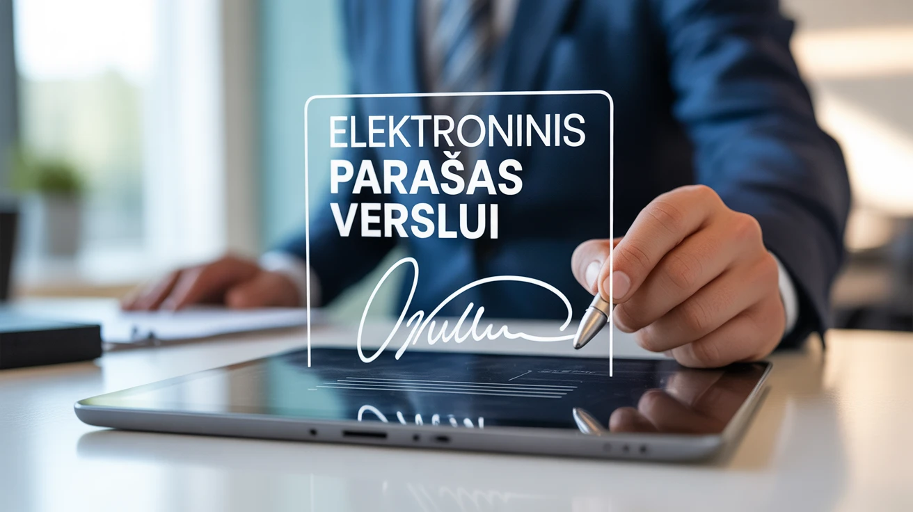 Elektroninis parašas smulkiam-vidutiniam verslui: kaip pasirinkti tinkamiausią? (2026 gidas)